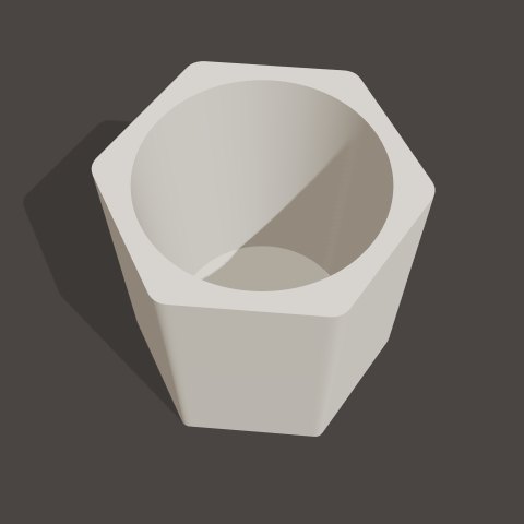 Faceted planter, preview