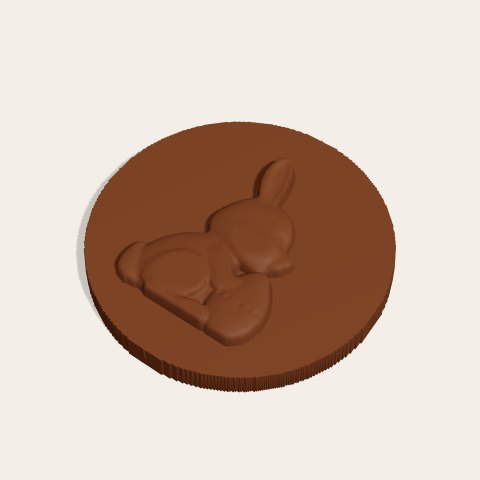 Easter bunny — chocolate, preview