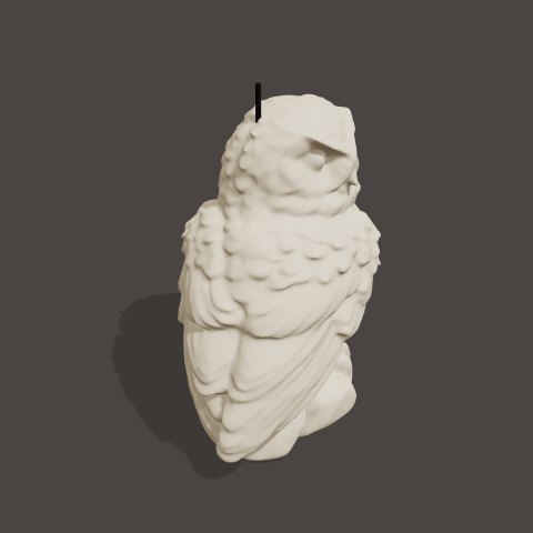 Snowy owl — candle, preview