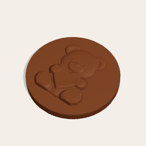Teddy bear — chocolate, preview