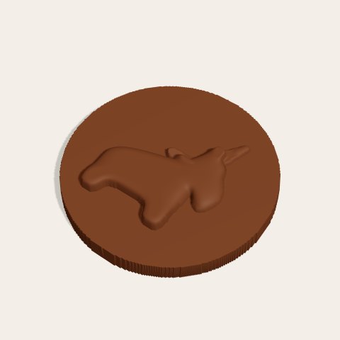 Classic unicorn — chocolate, preview